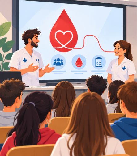 Osakidetza acerca la donación de sangre al alumnado de Ciudad Jardín